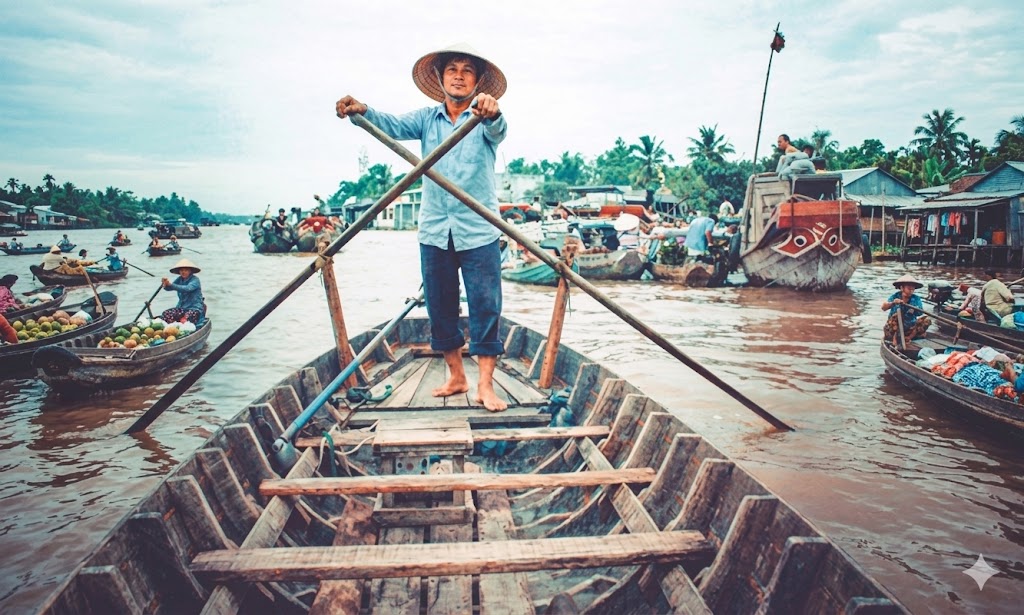 Học chèo xuồng